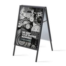 A-Board 70 x 100 cm Mitred Corners 32 mm Black