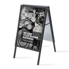 A-Board A1 Mitred Corners 32 mm Black