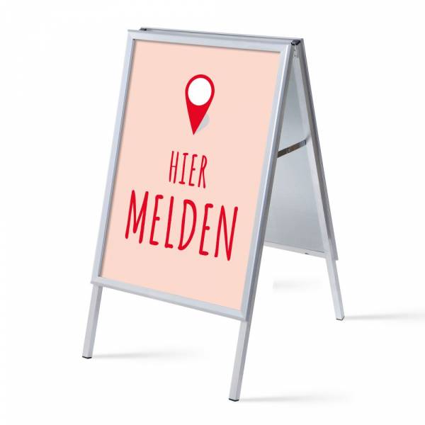 A-board A1 Complete Set Sign In Here Red Dutch