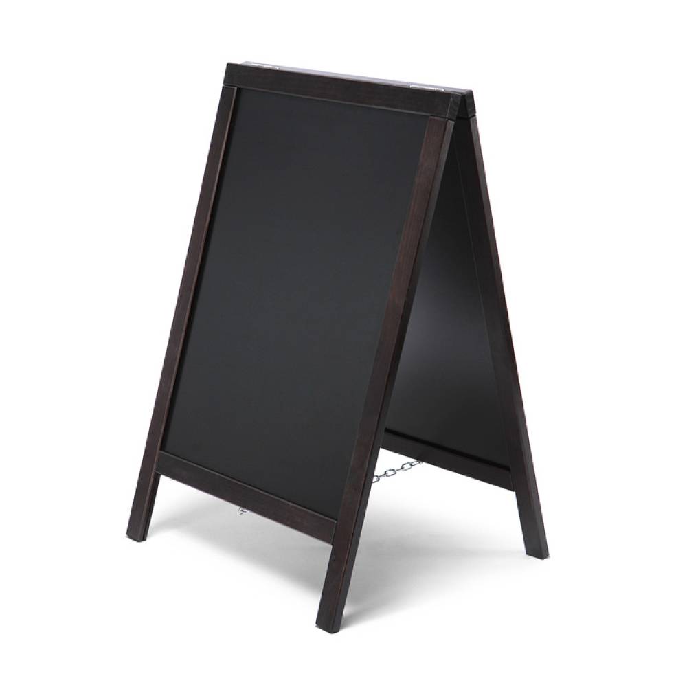 Kundenstopper Tafel Holz Economy Schwarz (55x85) – Ansicht 3