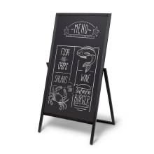 Wooden A-Board Flip 68 x 140 cm Black