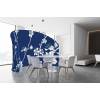 Textile Room Divider Moon Abstract Japanese Blossom - 14