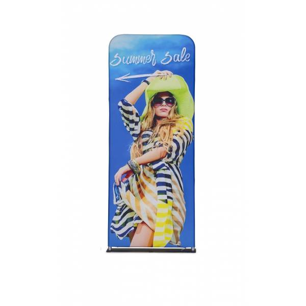 Zipper-Wall Banner 80 x 200 cm Graphic Double-Sided