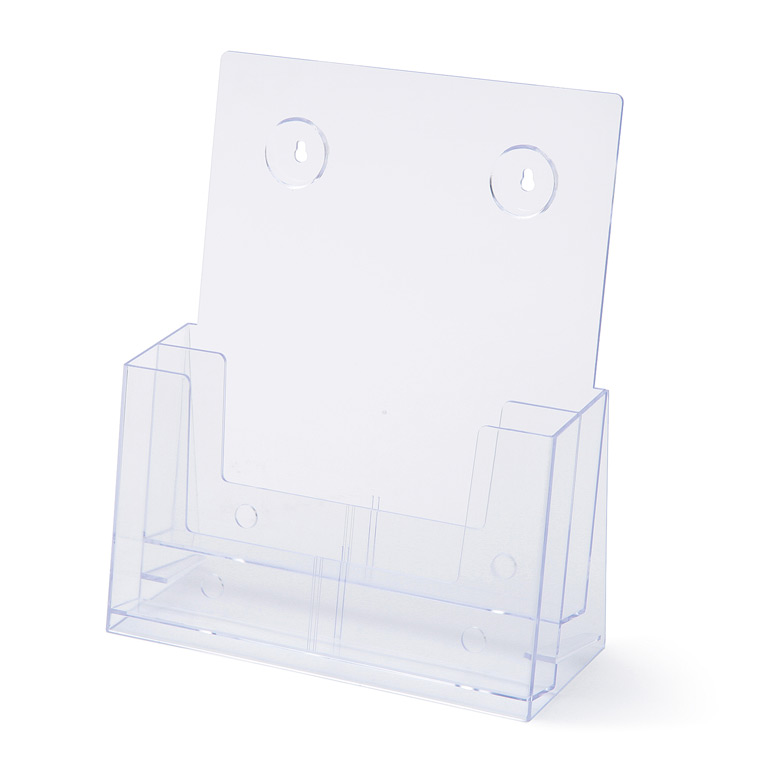 Scritto® Prospekthalter Tisch/Wand 2x A4 Hochformat