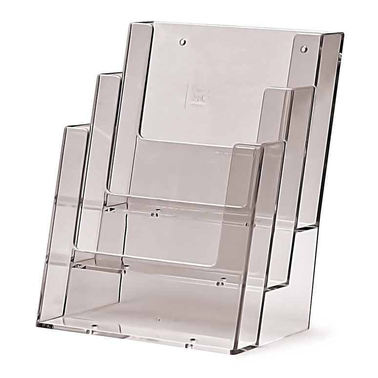 Taymar® Brochure Holder Counter/Wall 3x A5 Portrait | Showdowndisplays.eu