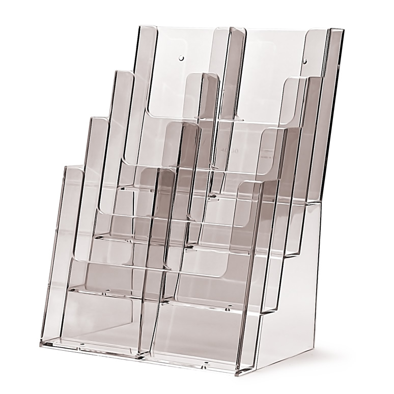 Taymar® Prospekthalter Tisch/Wand 8x DL Hoch