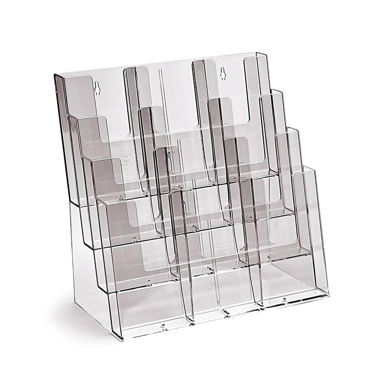 Taymar® Prospekthalter Tisch/Wand 12x DL Hoch