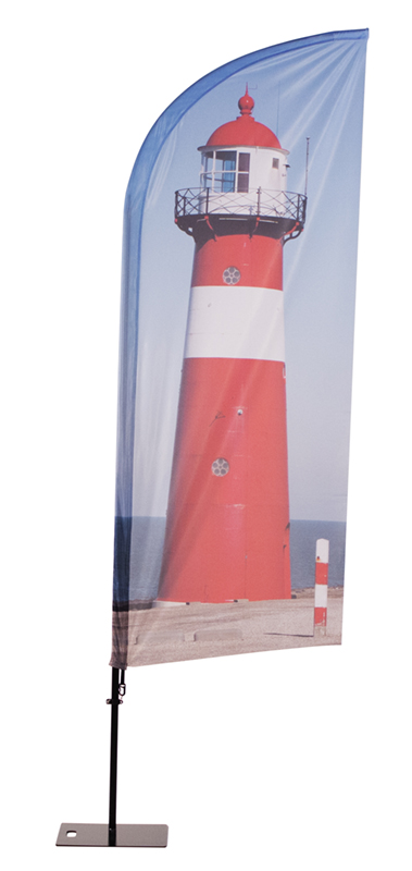Beachflag Alu Wind Print 86 x 284 cm Einseitig