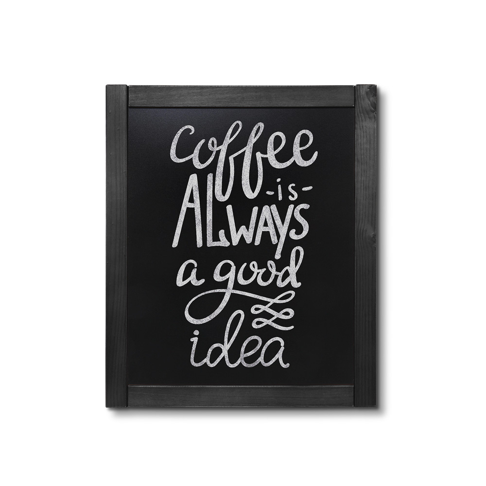 Natura Kreidetafel Wand Classic 50 x 60 cm Schwarz