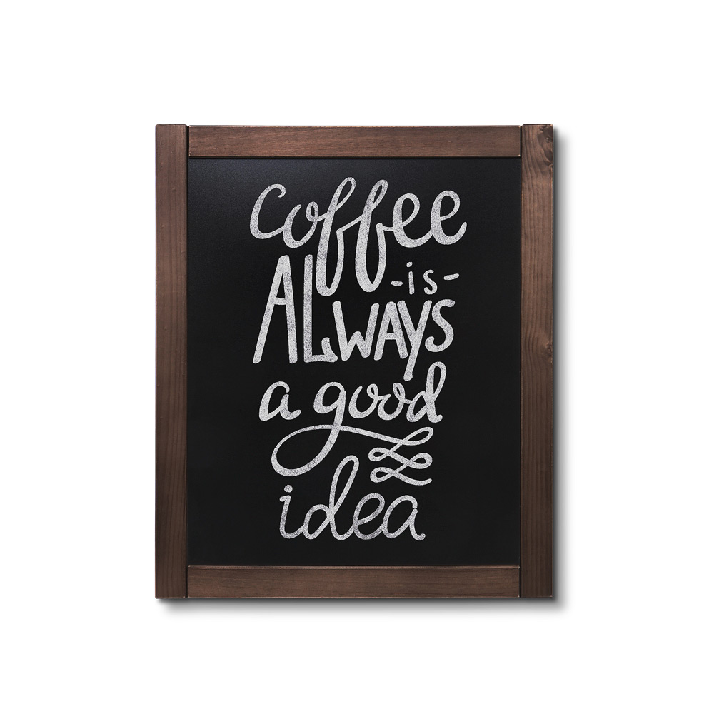 Natura Kreidetafel Wand Classic 50 x 60 cm Dunkelbraun