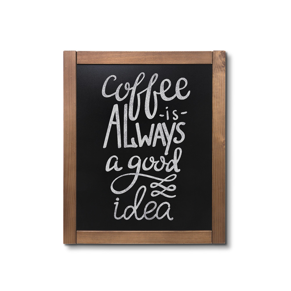 Natura Kreidetafel Wand Classic 50 x 60 cm Hellbraun
