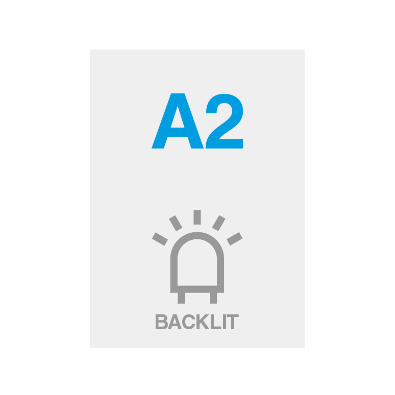 Premium Backlit Folie 275 g/m² Satin Oberfläche A2