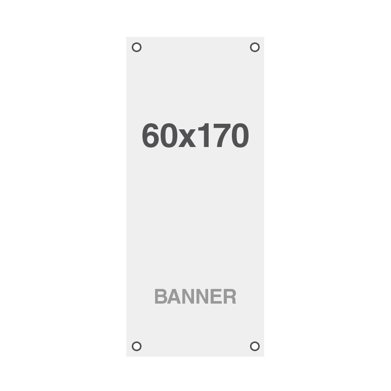 Standard Mehrschicht Material Banner Grommet 220 g/m² 60 x 170 cm