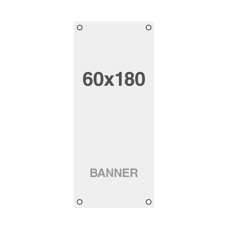 Standard Mehrschicht Material Banner Grommet 220 g/m² 60 x 180 cm