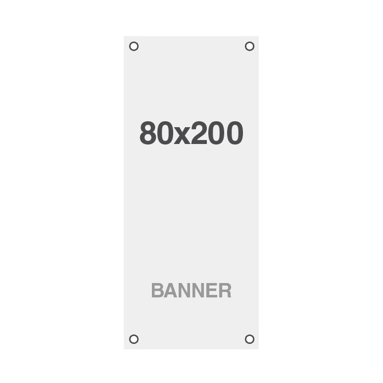 Standard Mehrschicht Material Banner Grommet 220 g/m² 80 x 200 cm