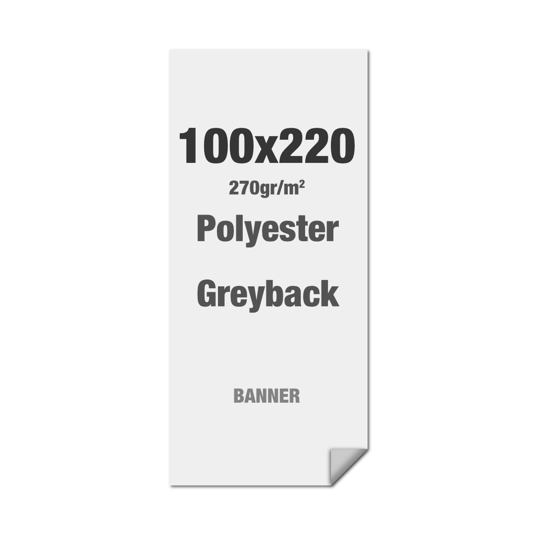 Polyester-Greyback 270 g/m² 100 x 220 cm PVC-Frei - B1