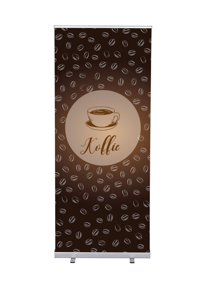 Roll-Banner Budget 85 Komplett-Set Kaffee Niederländisch