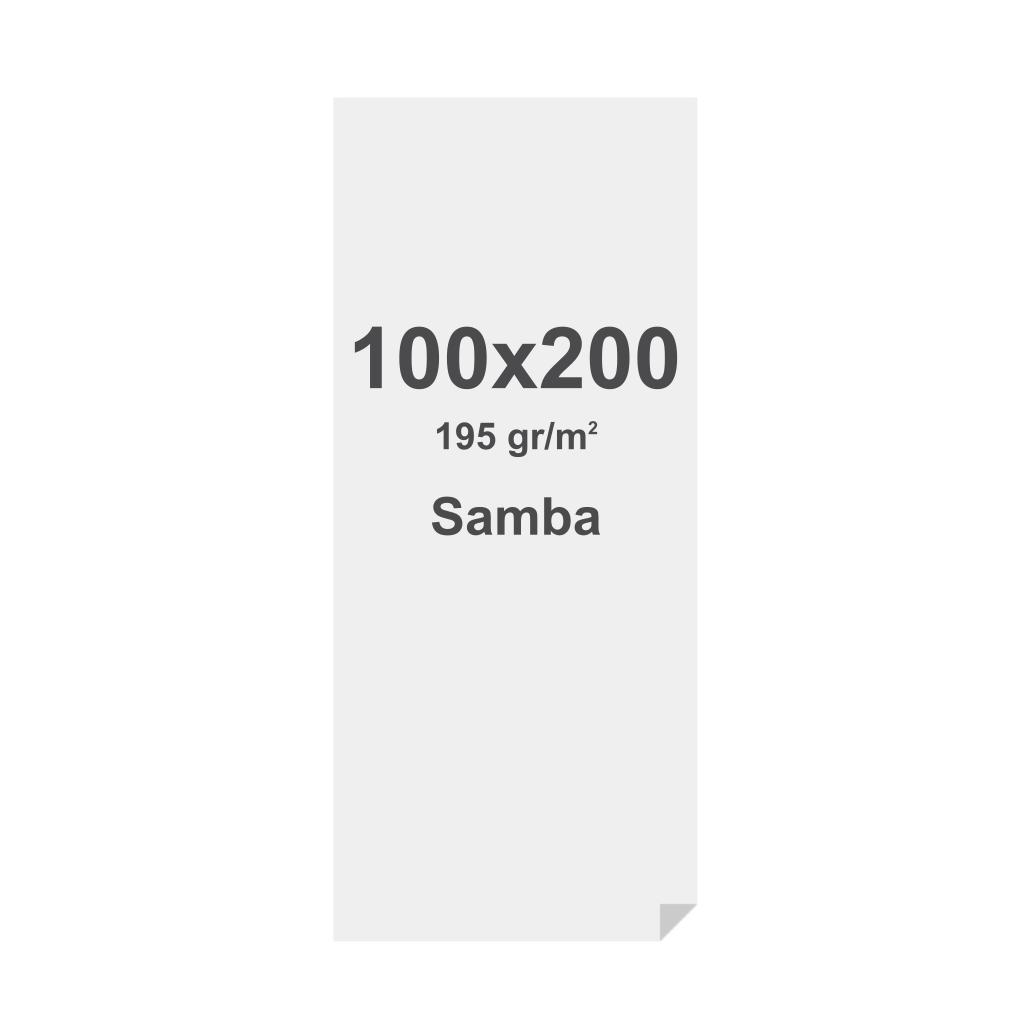 Spannstoff-Rahmen Samba Print Mit Silikon-Keder (SEG) 195 g/m² Sublimationsdruck 100 x 200 cm