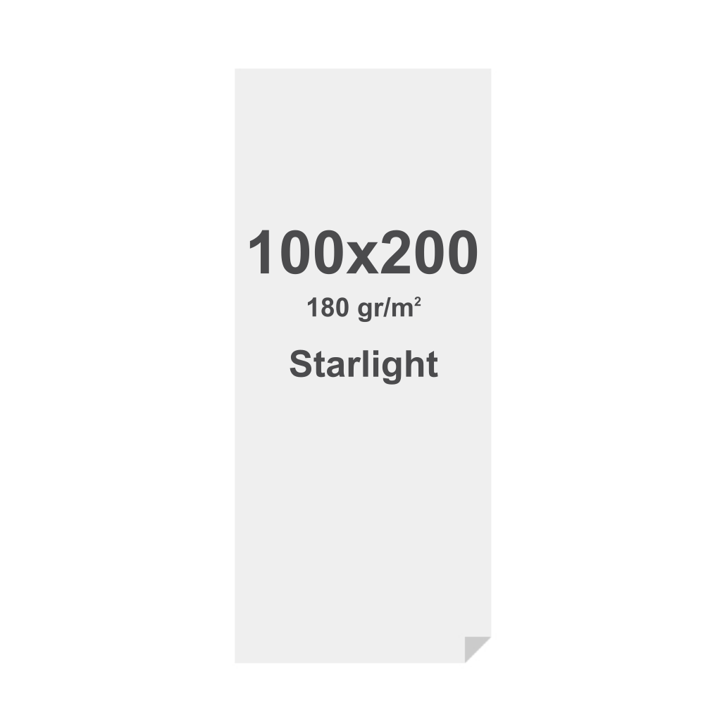 Spannstoff-Rahmen Starlight Print Mit Silikon-Keder (SEG) 180 g/m² Sublimationsdruck 100 x 200 cm
