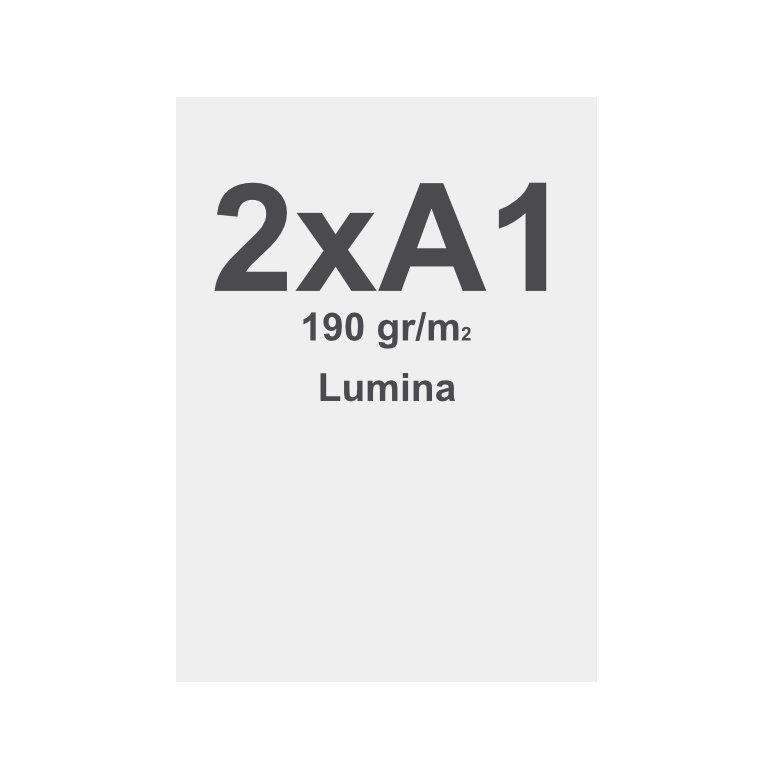 Spannstoff-Rahmen Lumina Print Mit Silikon-Keder (SEG) 190 g/m² Sublimationsdruck 2x A1