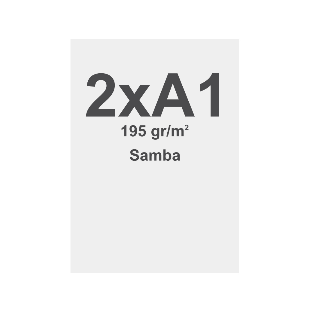 Spannstoff-Rahmen Samba Print Mit Silikon-Keder (SEG) 195 g/m² Sublimationsdruck 2x A1