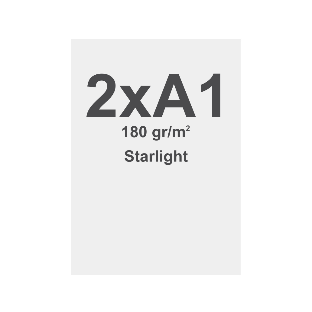 Spannstoff-Rahmen Starlight Print Mit Silikon-Keder (SEG) 180 g/m² Sublimationsdruck 2x A1