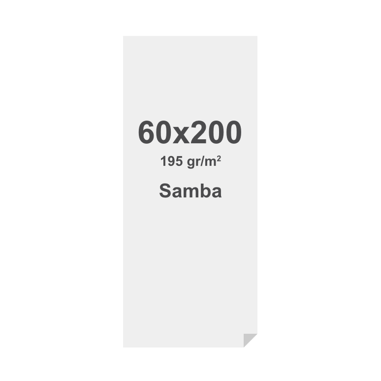 Spannstoff-Rahmen Samba Print Mit Silikon-Keder (SEG) 195 g/m² Sublimationsdruck 60 x 200 cm