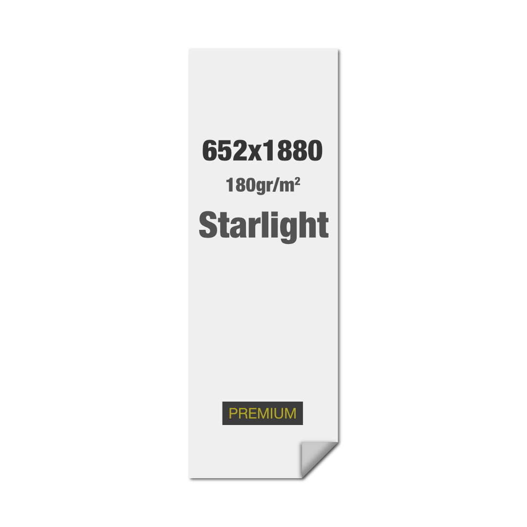 Spannstoff-Rahmen Starlight Print Mit Silikon-Keder (SEG) 180 g/m² Sublimationsdruck 65,2 x 188,8 cm
