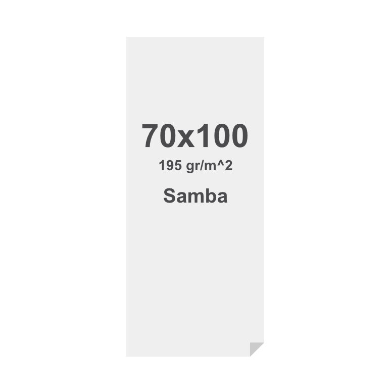 Spannstoff-Rahmen Samba Print Mit Silikon-Keder (SEG) 195 g/m² Sublimationsdruck 700 x 1000 mm