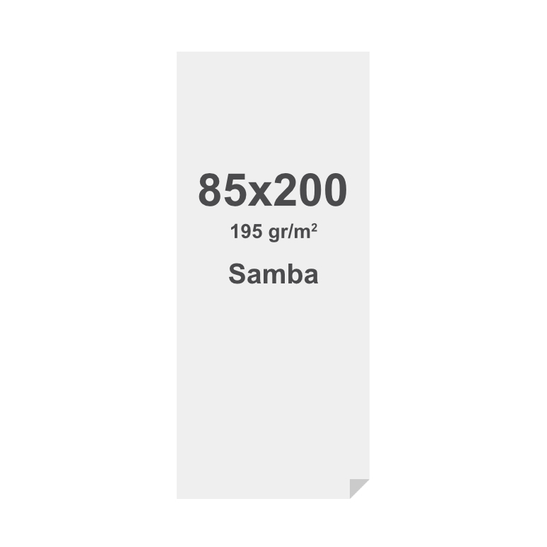 4er-Set Spannstoff-Rahmen Samba Print Mit Silikon-Keder (SEG) 195 g/m² Sublimationsdruck 85 x 200 cm