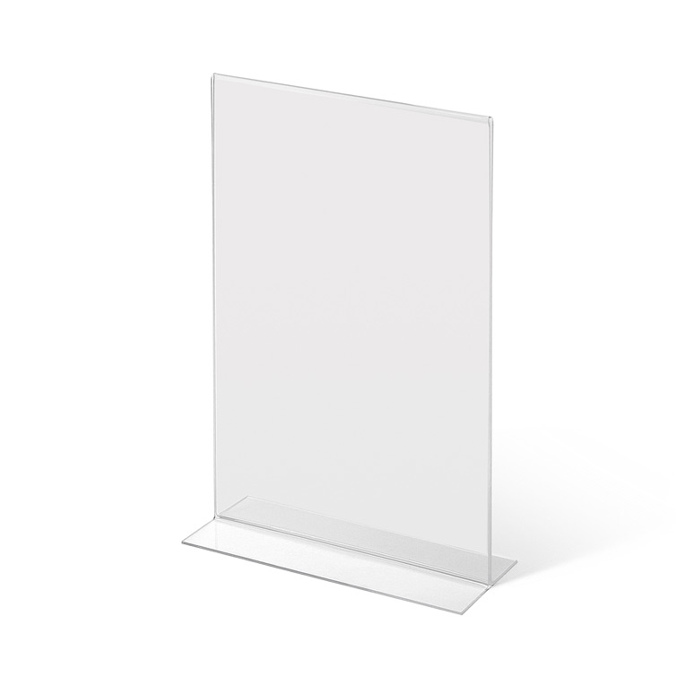 Prospektaufsteller Acryl T-Form A4 Hochformat