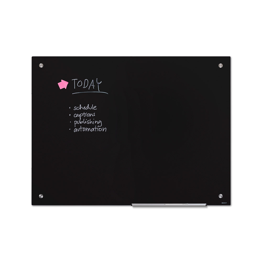 Scritto® Glasboard Schwarz 90 x 120 cm