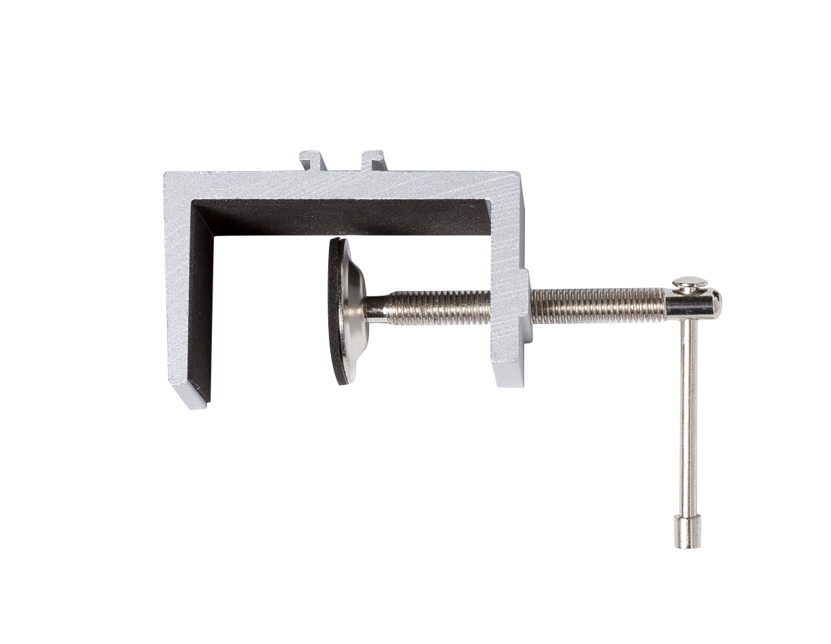 Wand Licht Klammer Für Max.53 mm Wand Silber