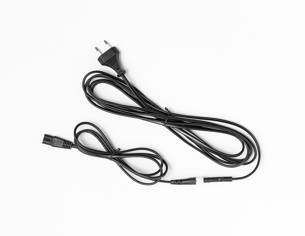 Wall LED 116 Black Power Plug Backside | Showdowndisplays.eu