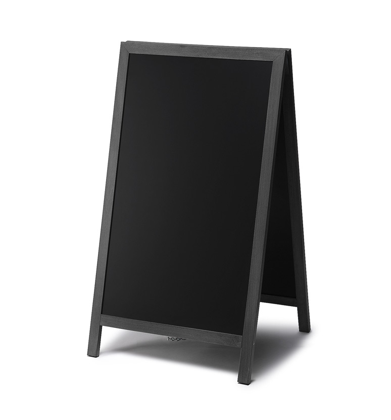 Natura Kreidetafel Kundenstopper 68 x 120 cm Schwarz