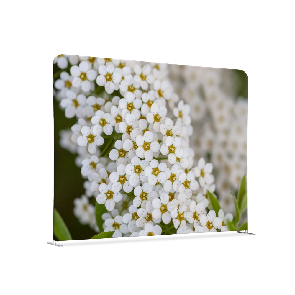 Textil Raumteiler 200-150 Doppel Weisse Blume Spirea